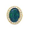 Image 1 : Black Opal & Diamond Ring