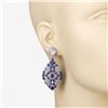 Image 3 : Moonstone, Kyanite, Sapphire & Diamond Earrings