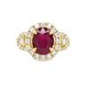 Image 1 : Yellow Gold Ruby & Diamond Ring