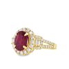 Image 2 : Yellow Gold Ruby & Diamond Ring