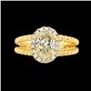 Image 1 : 1.02 Carat Diamond Unity Ring Rope Design
