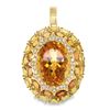 Image 1 : Citrine, Sapphire and Diamond Pendant