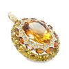 Image 5 : Citrine, Sapphire and Diamond Pendant