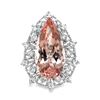 Image 1 : Morganite, Sapphire & Diamond Ring