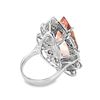 Image 3 : Morganite, Sapphire & Diamond Ring