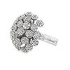 Image 3 : White Gold Diamond Articulated Cluster Ring
