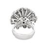 Image 4 : White Gold Diamond Articulated Cluster Ring