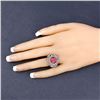 Image 3 : Pink Tourmaline, Sapphire, & Diamond Ring