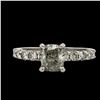 Image 1 : Cushion Cut Diamond Engagement Ring