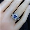 Image 5 : White Gold Tanzanite & Diamond Ring