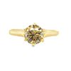 Image 1 : GIA Fancy Yellow Brown Solitaire Diamond Ring