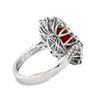 Image 2 : GIA Burmese Ruby & Diamond Platinum Ring