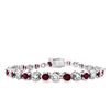 Image 1 : Ruby & Diamond Line Bracelet