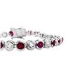 Image 4 : Ruby & Diamond Line Bracelet