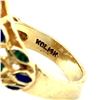 Image 4 : Yellow Gold Signed Mid Century Enamel Ring