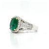 Image 2 : GIA Rare Russian Emerald & Diamond Ring