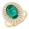 Zambian Emerald & Diamond Ring