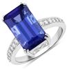 Stunning White Gold Tanzanite & Diamond Ring