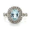 Aquamarine & Diamond Ring