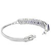Image 5 : Platinum Tanzanite & Diamond Bangle Bracelet