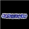 Image 7 : Platinum Tanzanite & Diamond Bangle Bracelet