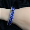Image 8 : Platinum Tanzanite & Diamond Bangle Bracelet