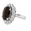 Image 2 : Whiskey Quartz & Diamond Ring