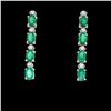 Image 2 : Emerald and Diamond Earrings