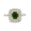Emerald and Diamond Ring