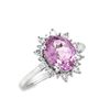 Pink Tourmaline & Diamond Ring