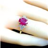 Image 4 : Ruby and Marquise Cut Diamond Ring