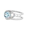Image 2 : Aquamarine and Diamond Ring