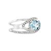 Image 4 : Aquamarine and Diamond Ring