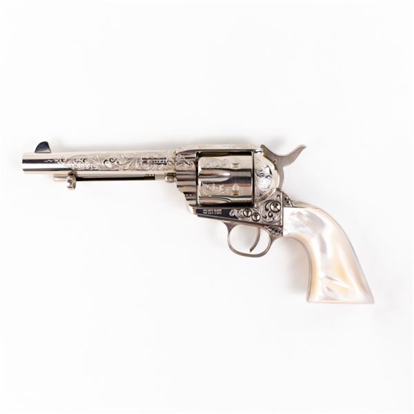 Engraved Cimarron SAA 45colt 5.5" Revolver C014096