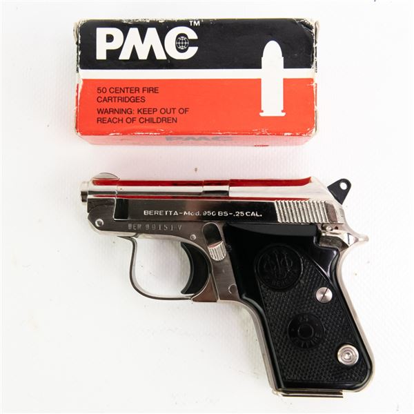 Beretta 950BS .25acp Nickel Pistol     BER99151V