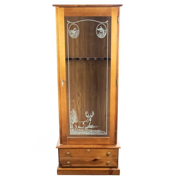 Wooden Gun Display Cabinet