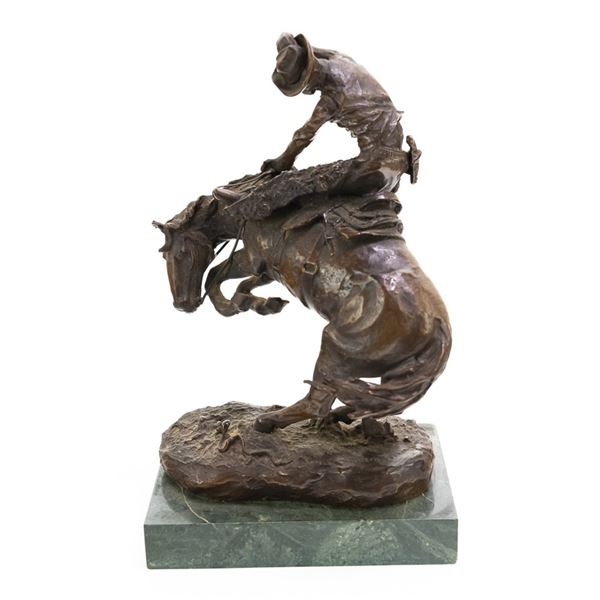 Frederick Remington Bronze Cowboy  "Rattlesnake"