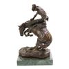 Image 1 : Frederick Remington Bronze Cowboy  "Rattlesnake"