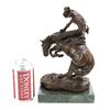 Image 2 : Frederick Remington Bronze Cowboy  "Rattlesnake"