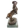 Image 9 : Frederick Remington Bronze Cowboy  "Rattlesnake"
