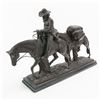 Image 2 : Cowboy Leading Pack Horse Chalkware Statue