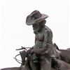 Image 3 : Cowboy Leading Pack Horse Chalkware Statue