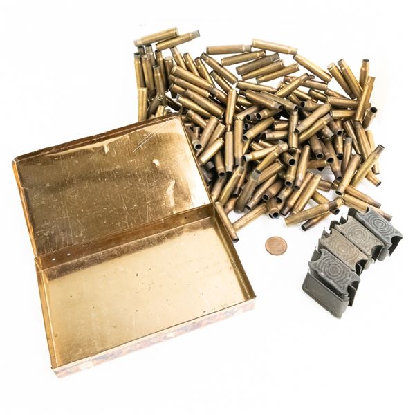 178x Military .30-06 Once Fired Brass & 8x Enblocs