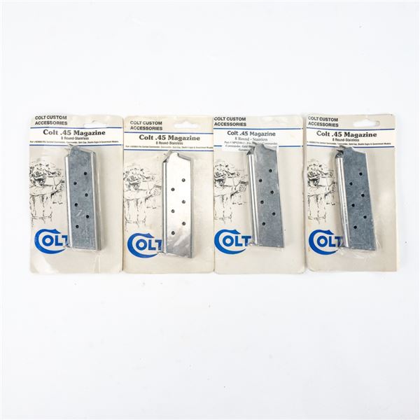 4 Colt Custom 1911 8rd Magazines
