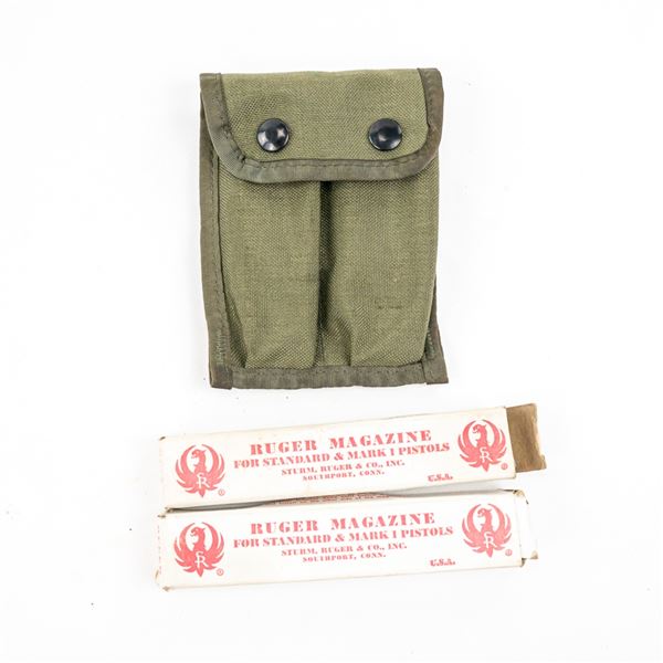2 Vintage Ruger MK1 Magazines