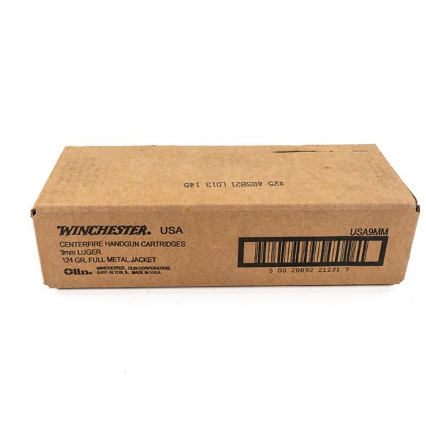 500rds NEW! Winchester USA 9mm Ammunition
