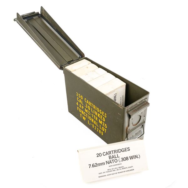 120rds IMI 7.62Nato Ammunition In An Ammo Can