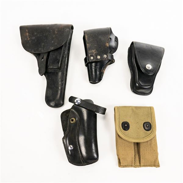 Military and Leather holster Lot