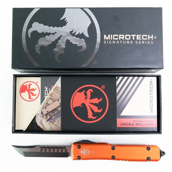 NIB Microtech Ultratech Hellhound Auto Knife