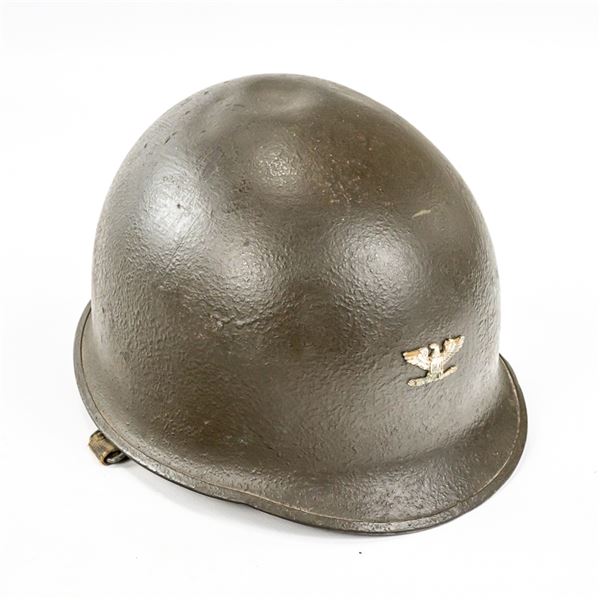 WWII US Army Colonel M1 Helmet-Front Seam